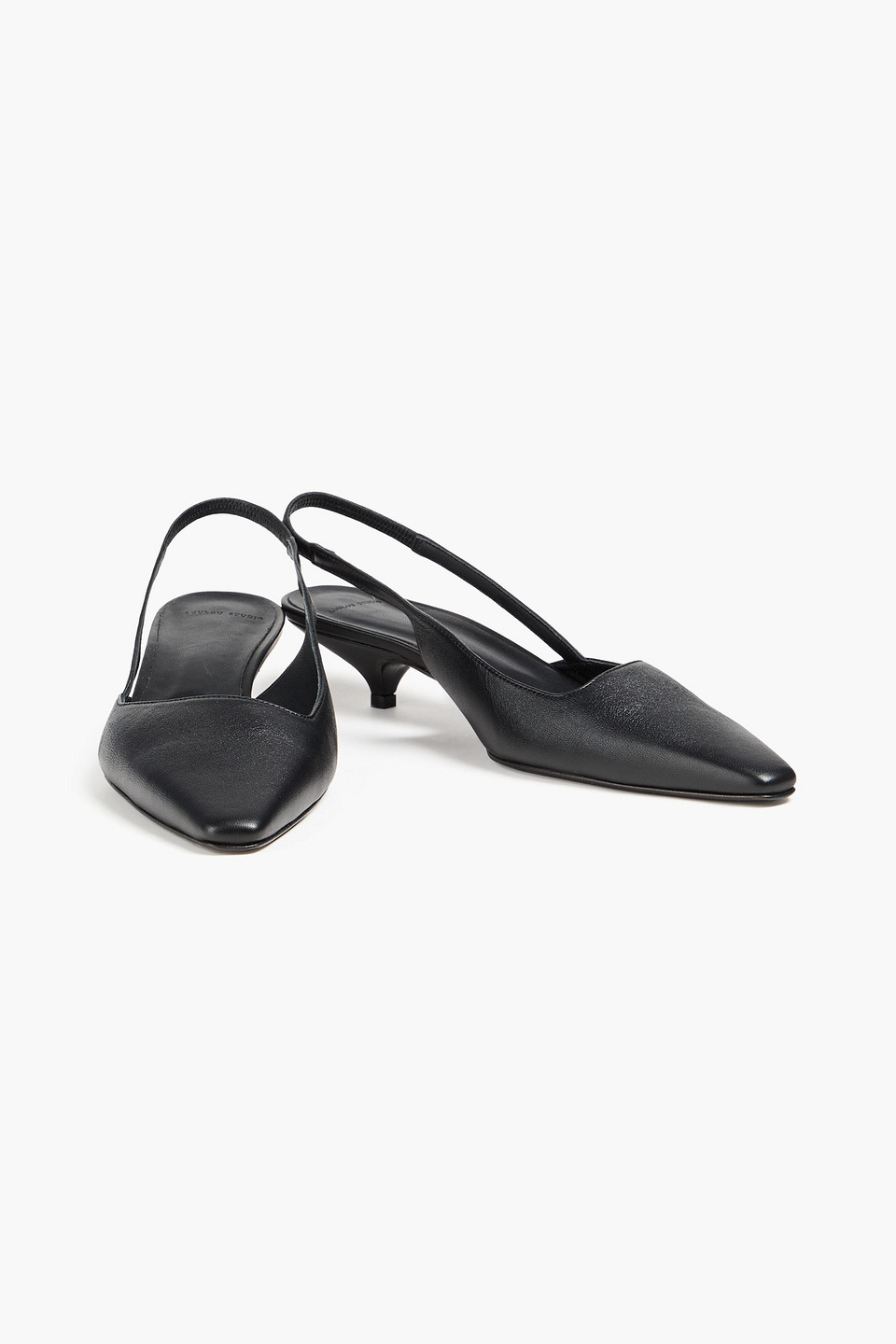 LOULOU STUDIO ABSIDE LEATHER SLINGBACK PUMPS 