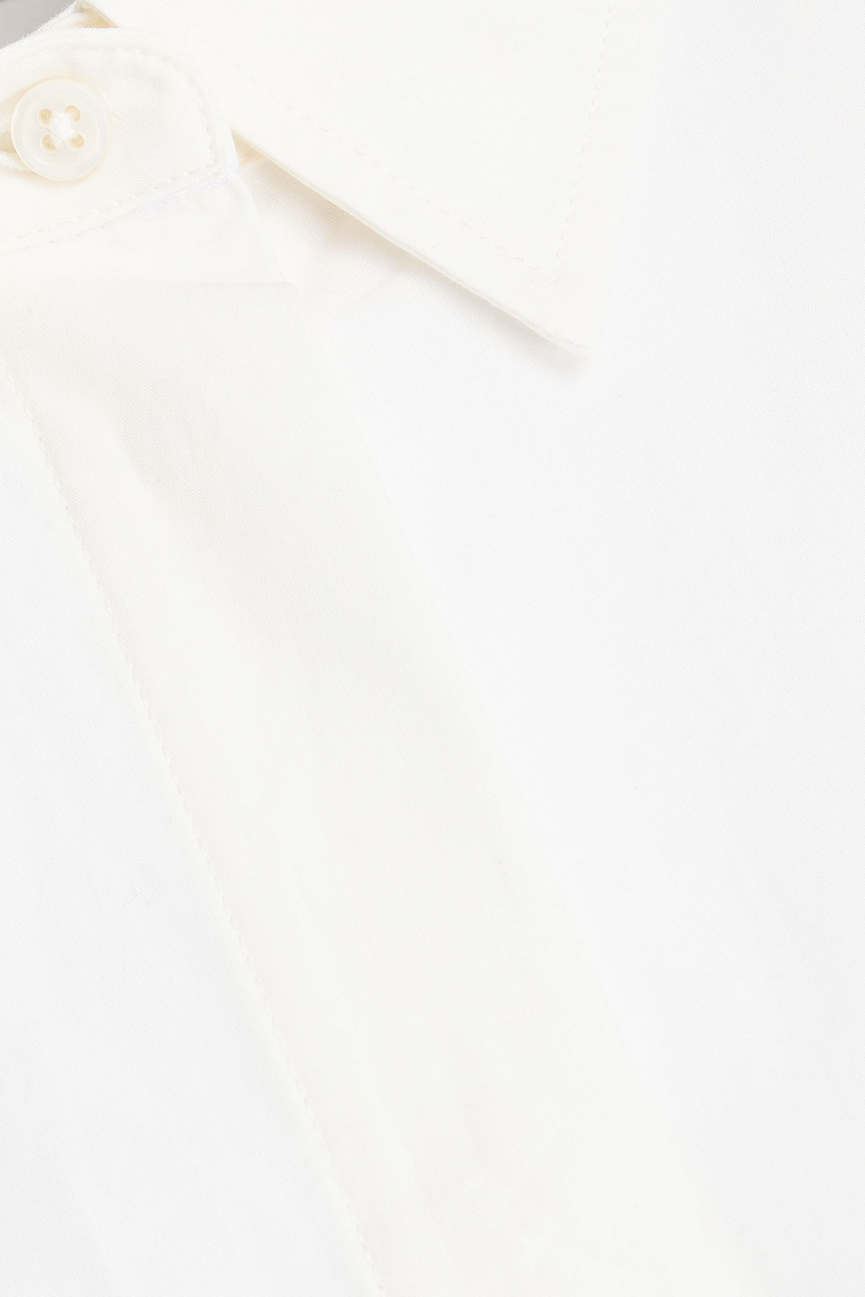 Loulou Studio Eknath Cotton-poplin Mini Shirt Dress In White
