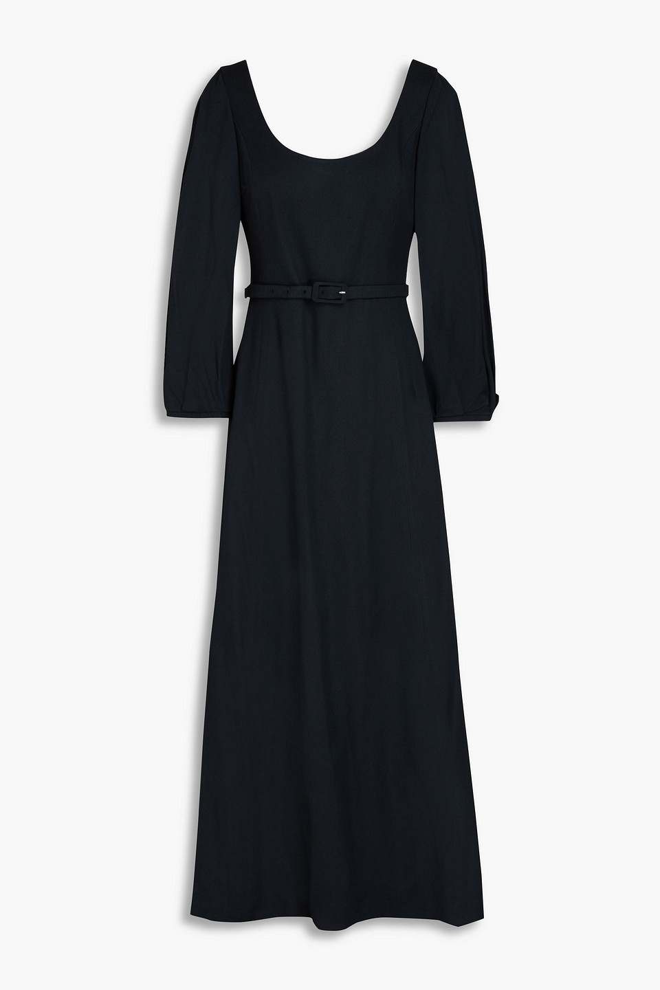 Gabriela Hearst Mena Silk Midi Dress In Black