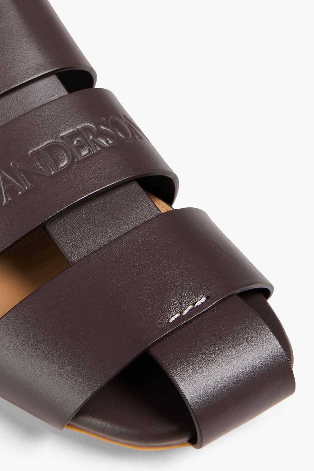 JW ANDERSON صندل من الجلد مزود بحزام خلفي