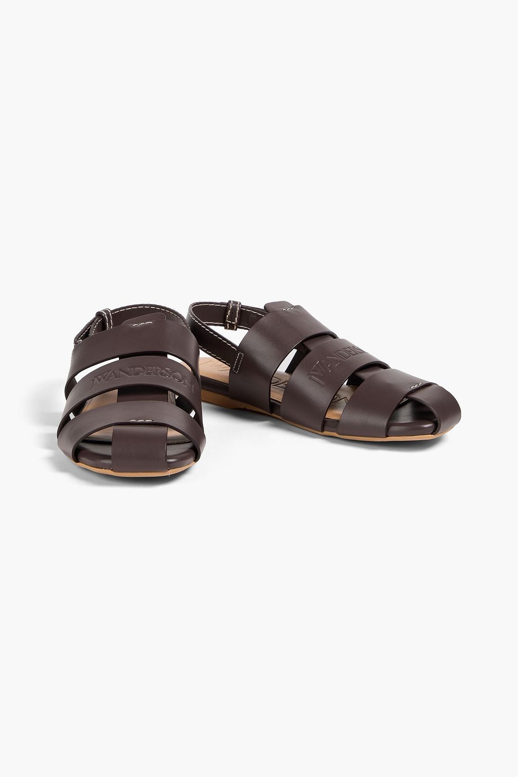JW ANDERSON صندل من الجلد مزود بحزام خلفي