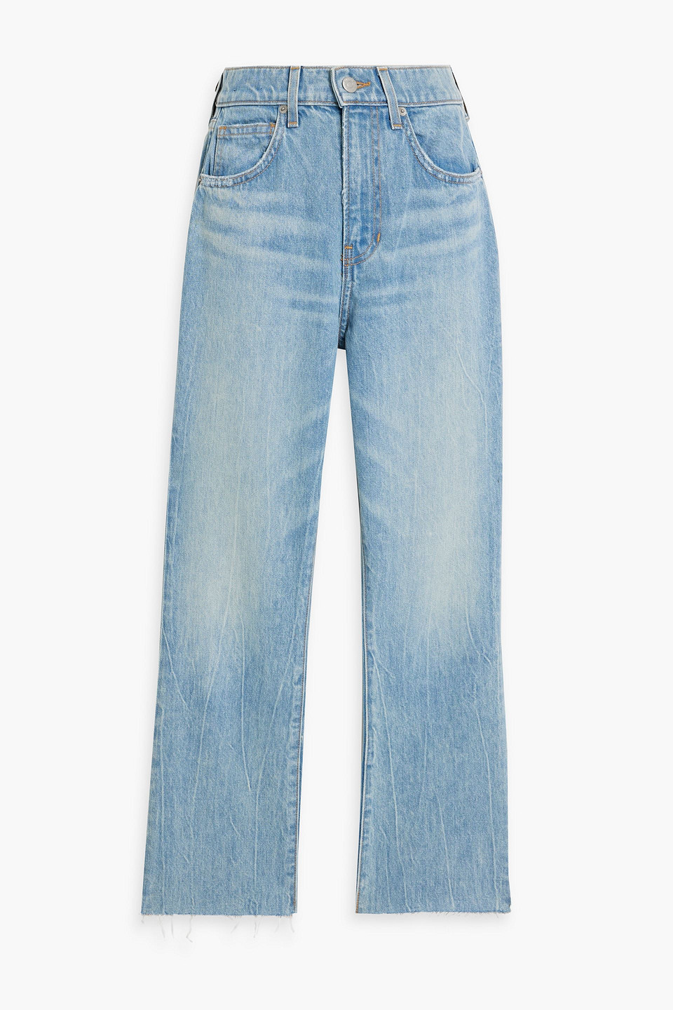 Veronica Beard Carly High-rise Kick-flare Jeans In Light Denim