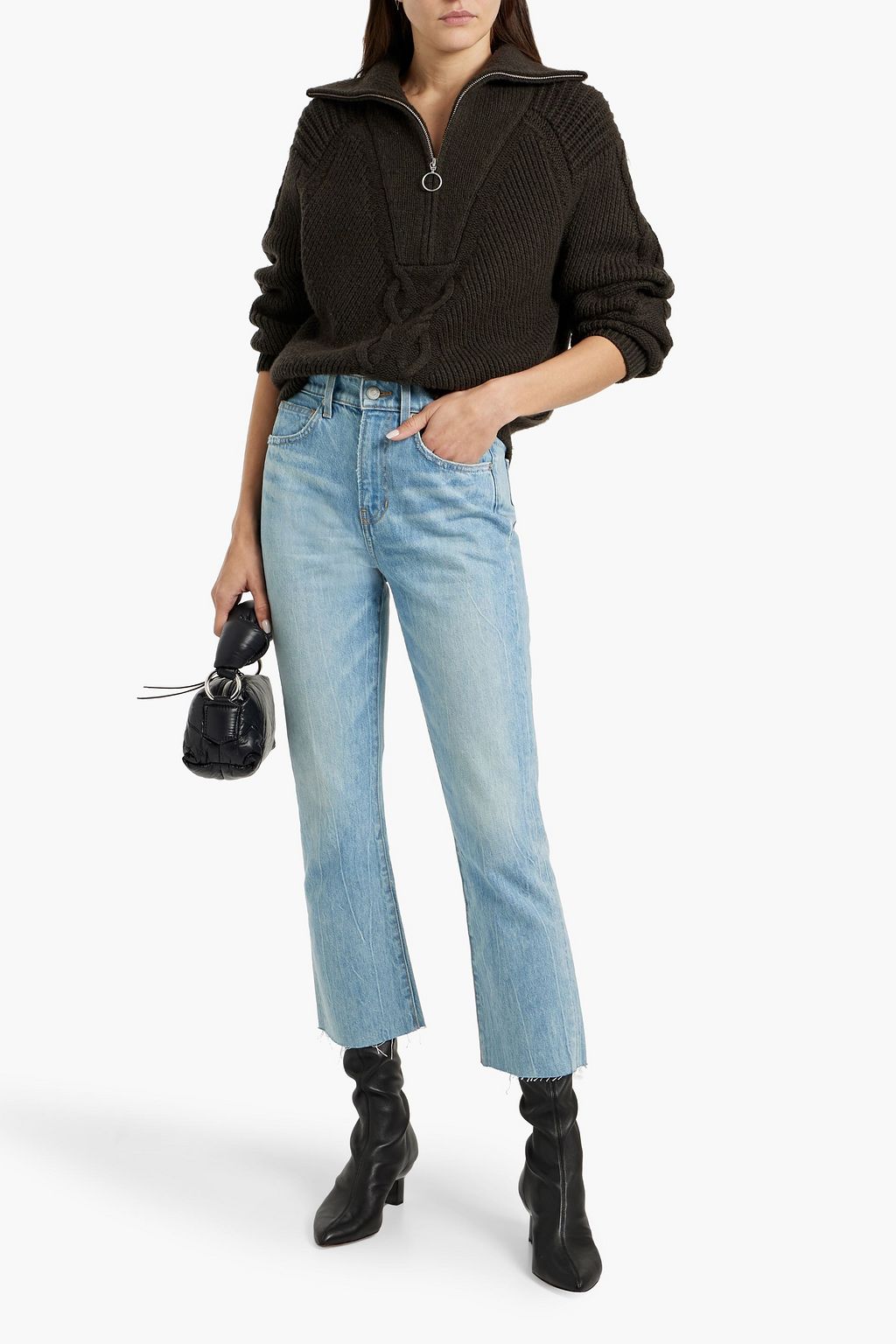 VERONICA BEARD Carly high-rise kick-flare jeans