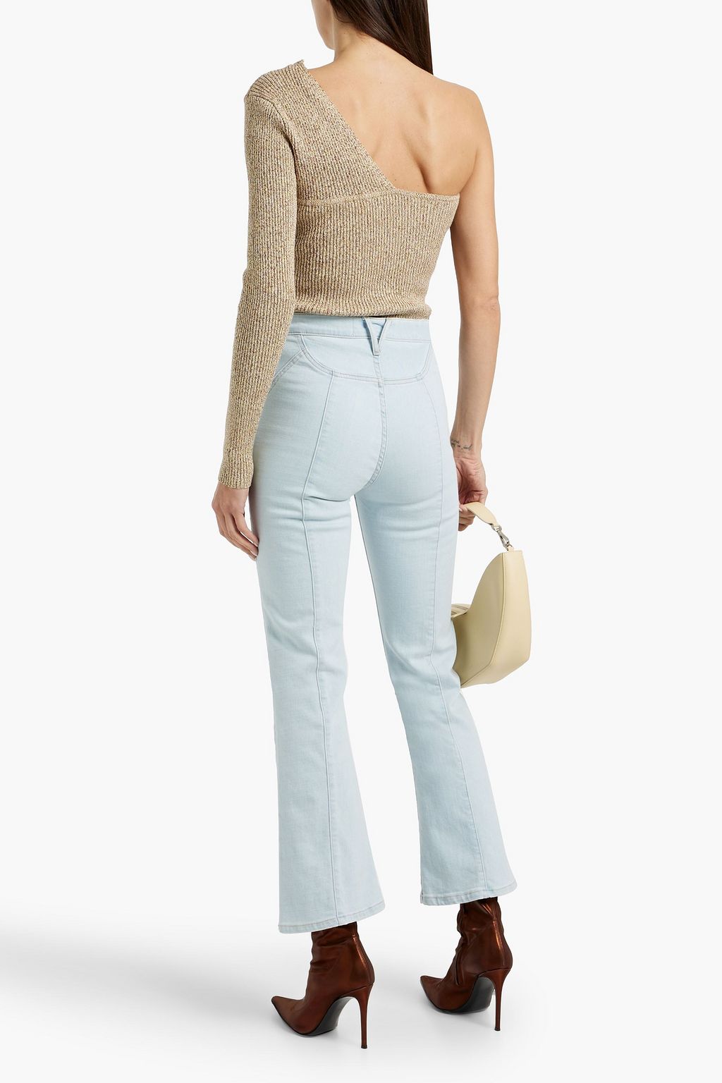 VERONICA BEARD Carson high-rise kick-flare jeans