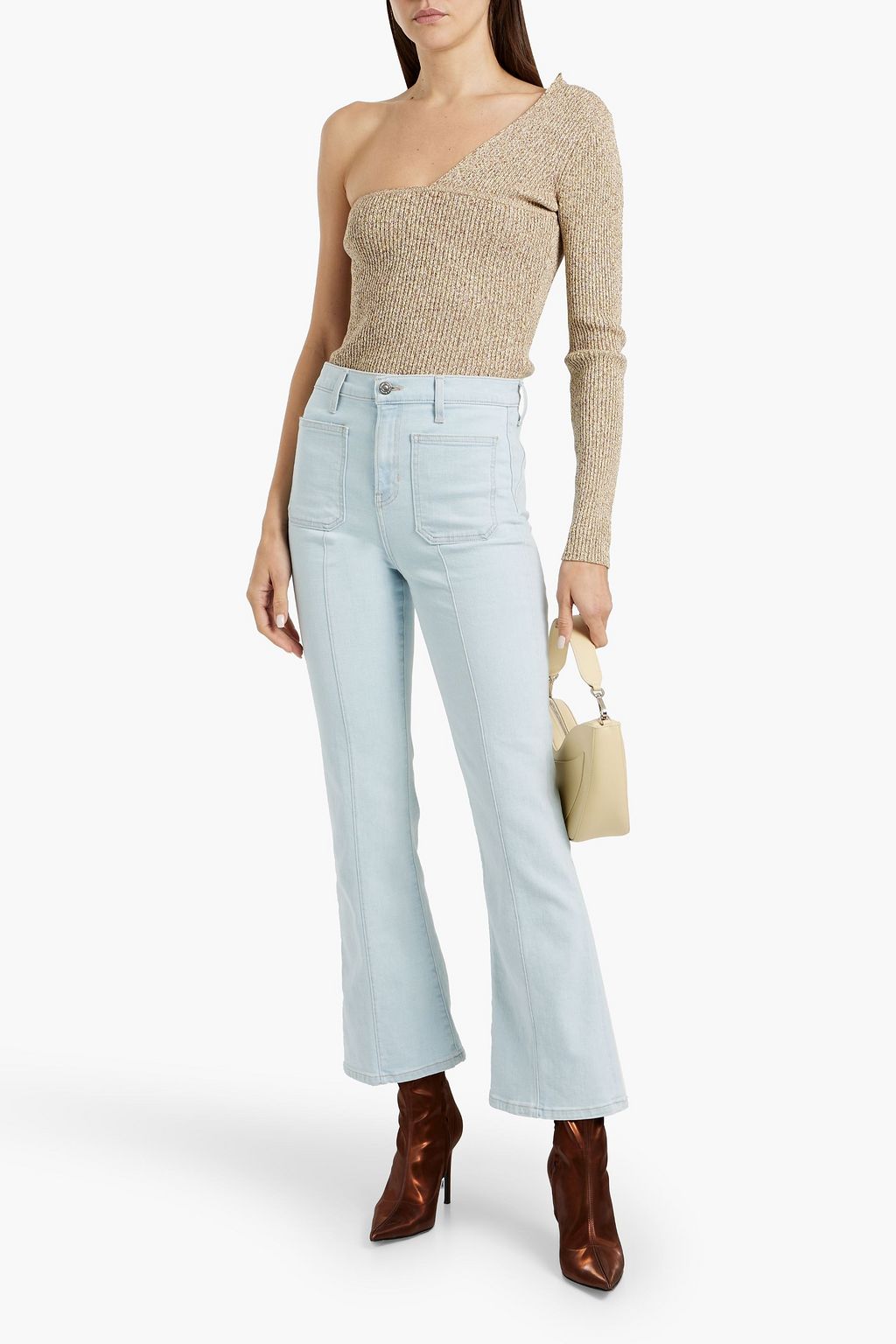 VERONICA BEARD Carson high-rise kick-flare jeans