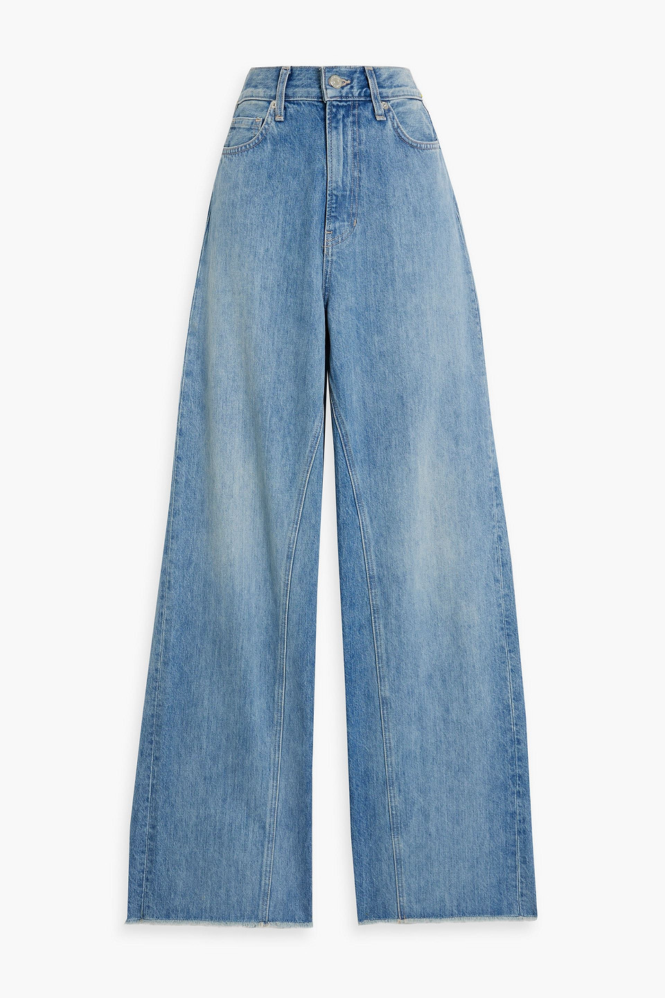 Veronica Beard Dylan High-rise Straight-leg Jeans In Mid Denim