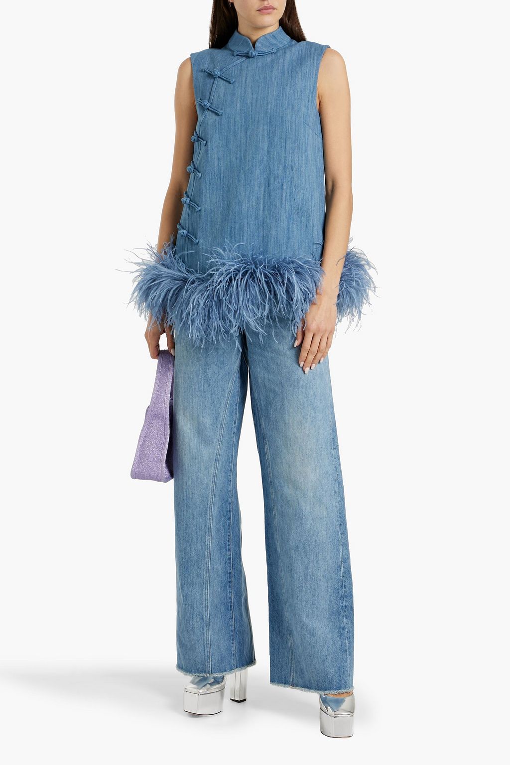 VERONICA BEARD Dylan high-rise wide-leg jeans
