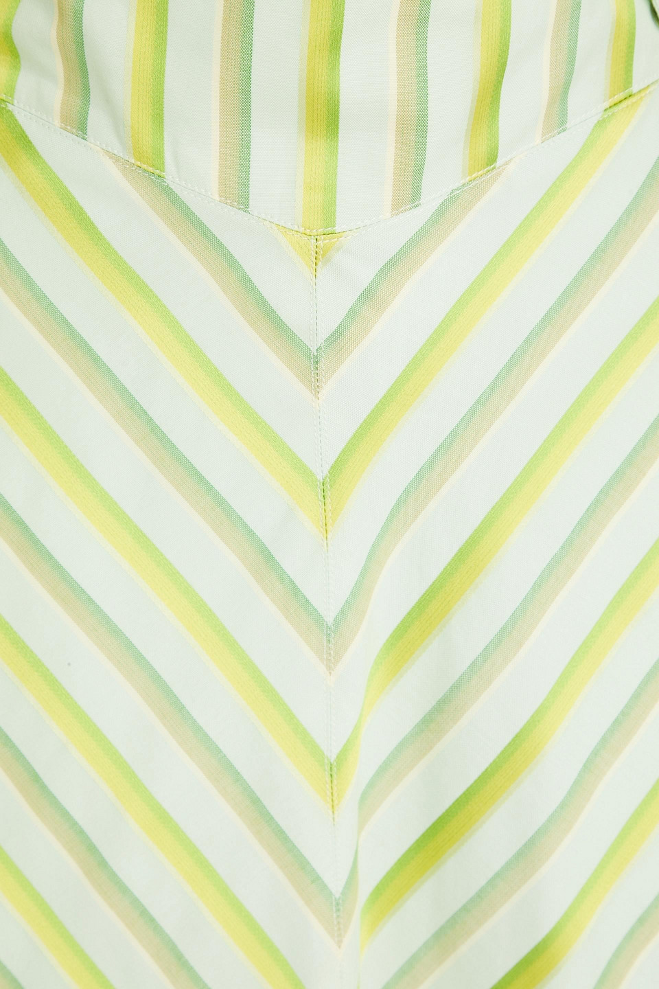 Etro Striped Cotton-blend Jacquard Skirt In Mint