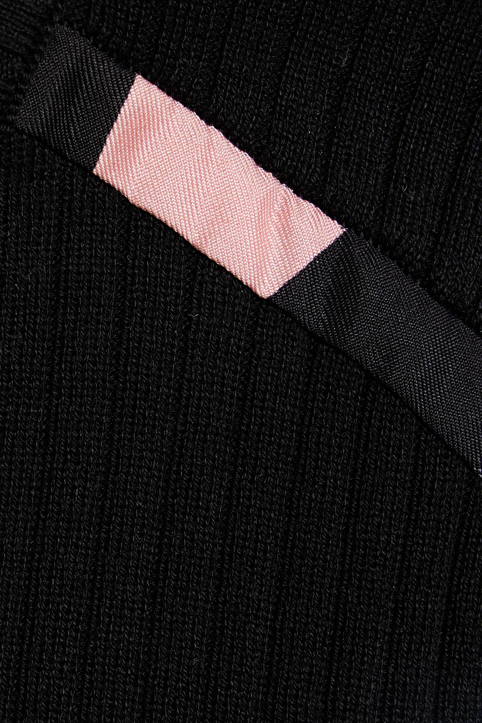 Pucci Ribbed Cotton Tank In Black