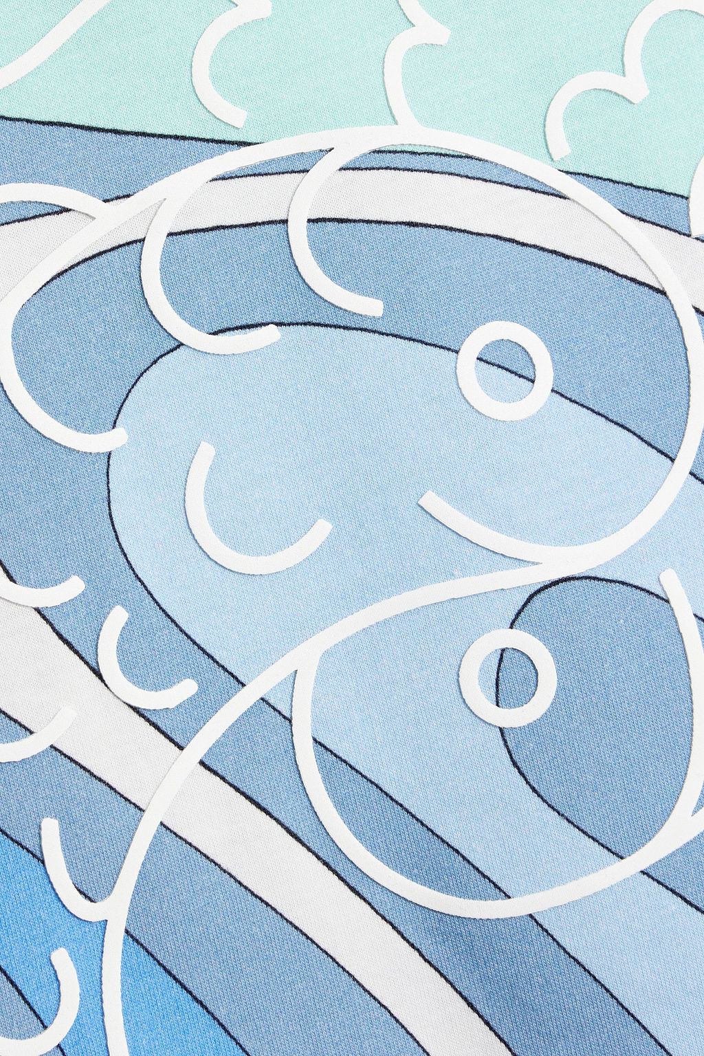 PUCCI Appliquéd printed cotton-jersey T-shirt