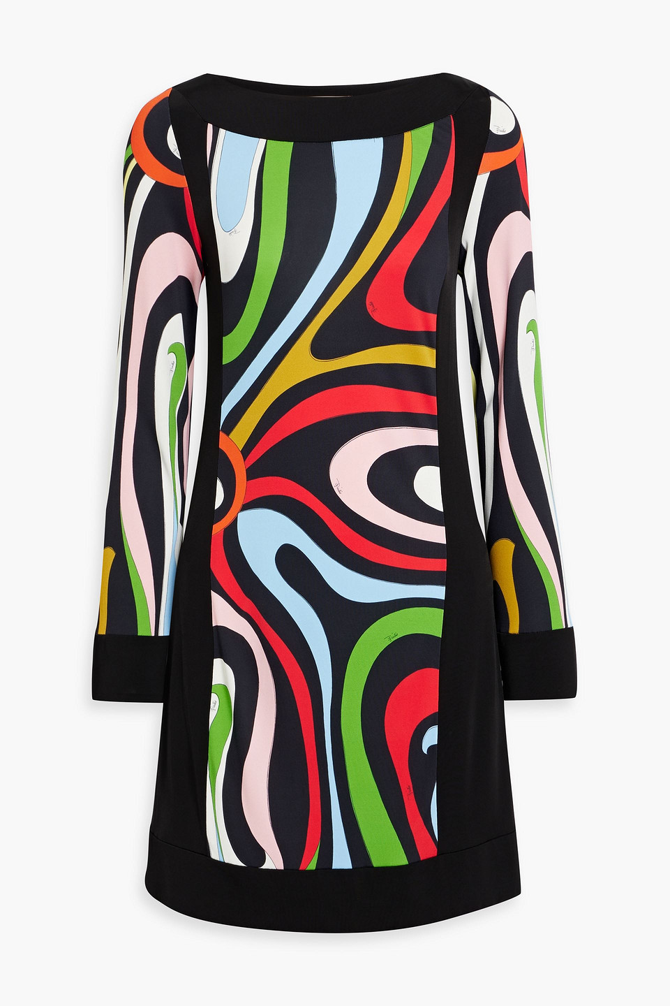 Pucci Bedrucktes Minikleid Aus Jersey In Black