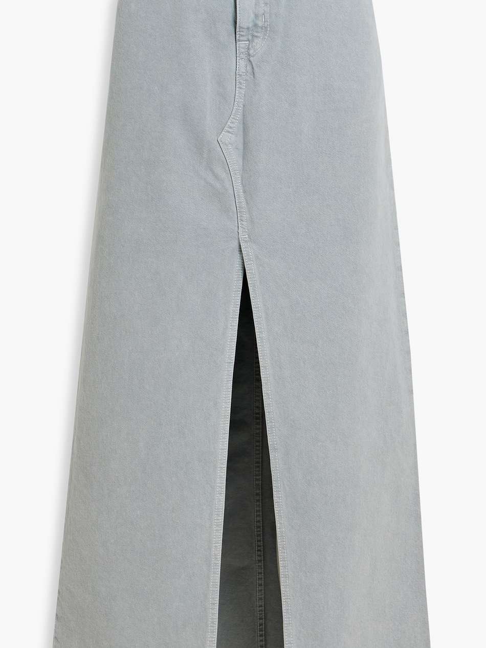 denim maxi skirt