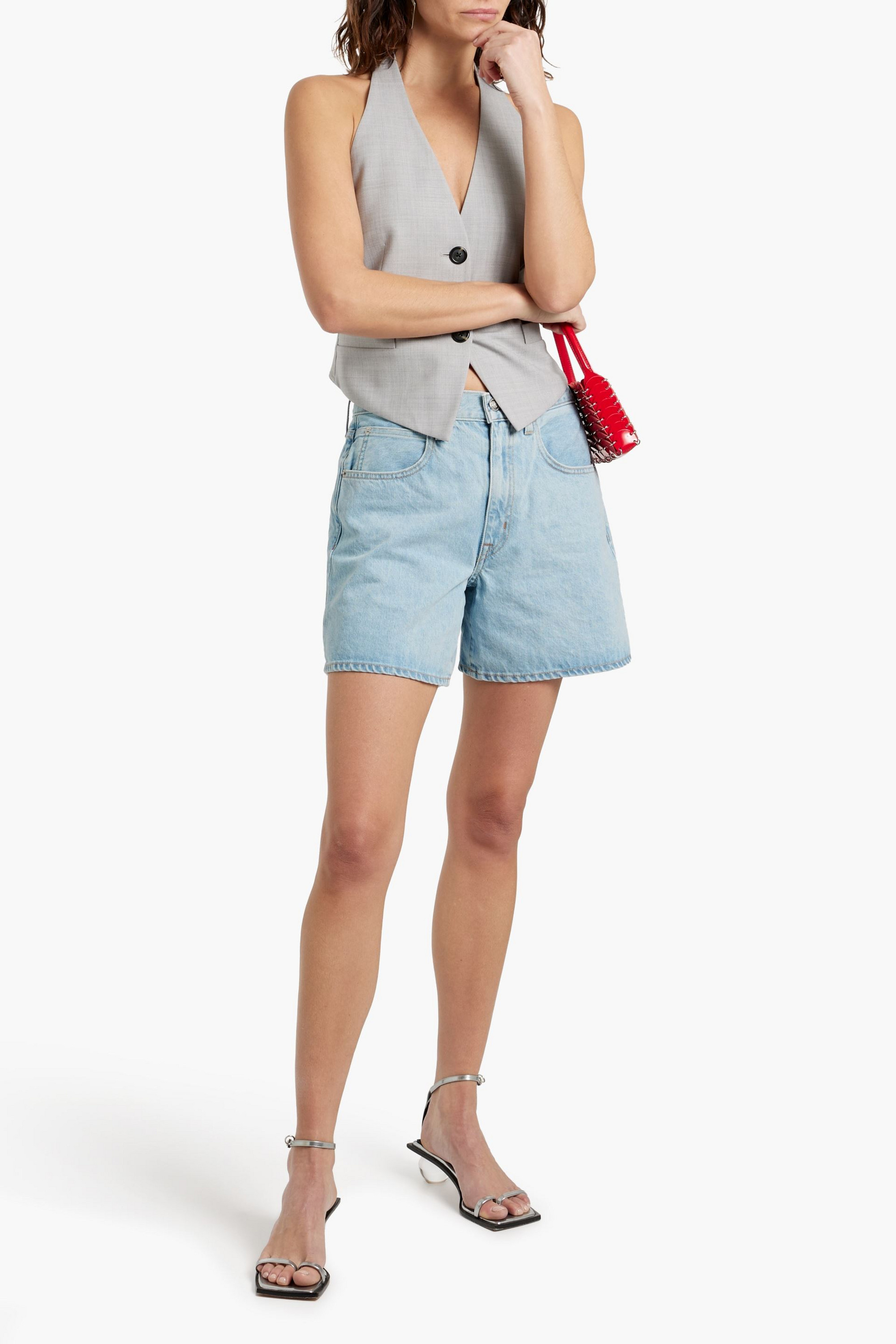 SLVRLAKE Walker denim shorts