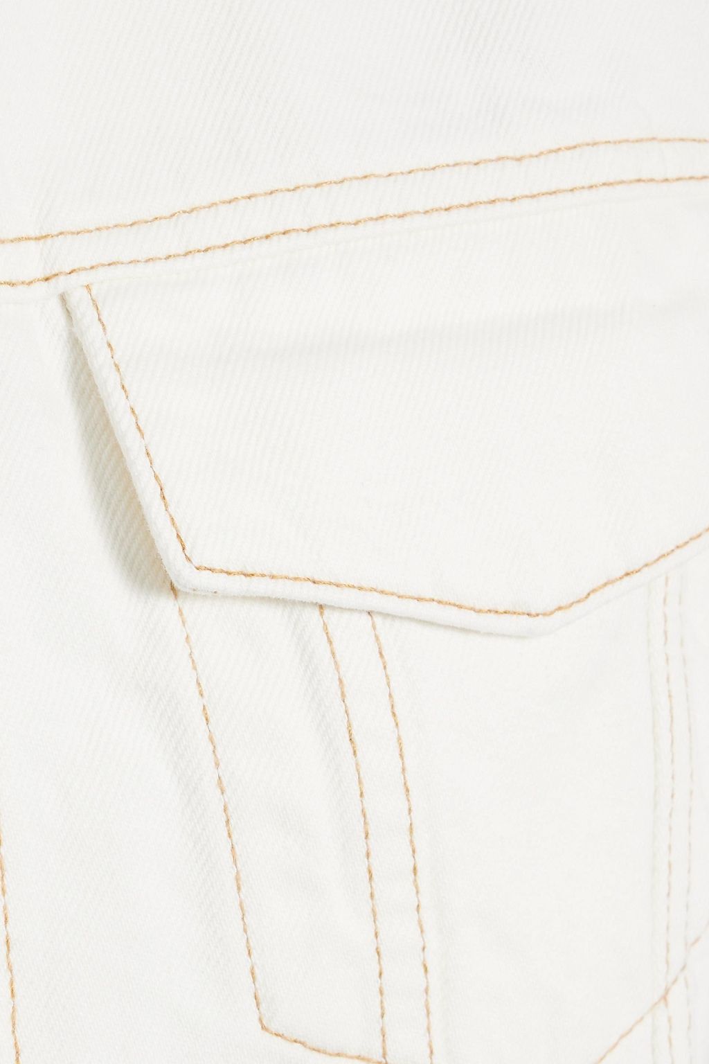 SLVRLAKE Caroline frayed two-tone denim vest