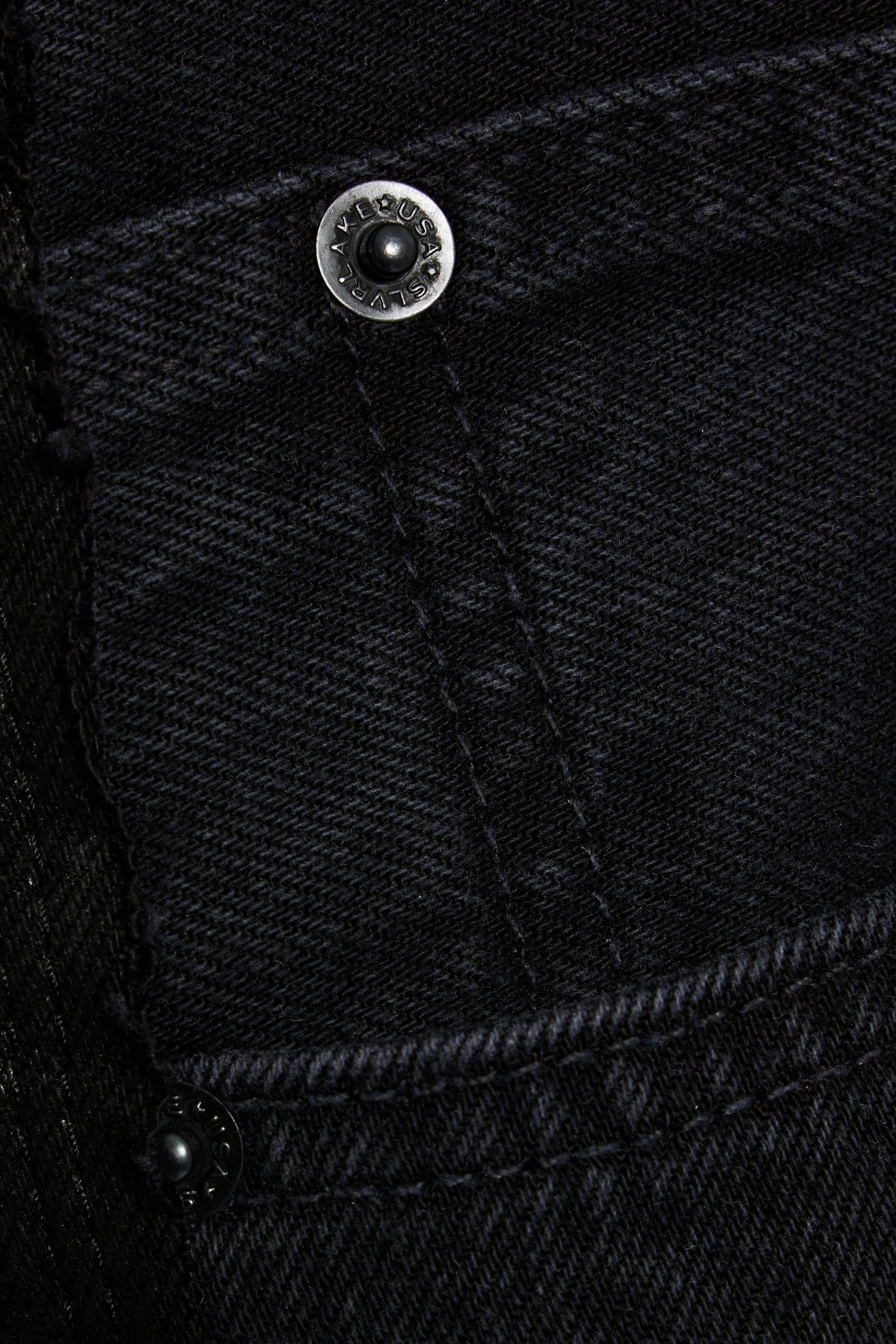 SLVRLAKE London paneled coated high-rise straight-leg jeans thumbnail