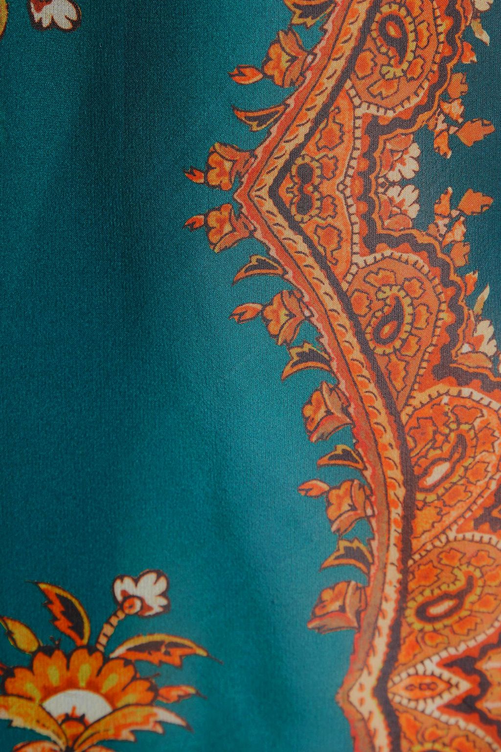 ETRO جاكيت من الجورجيت الحريري مميزة بطبعات