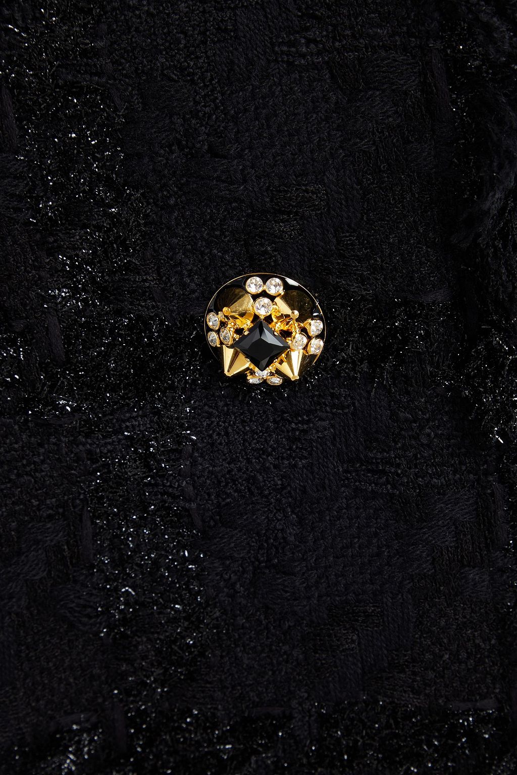 VERSACE 메탈릭 트위드 코트