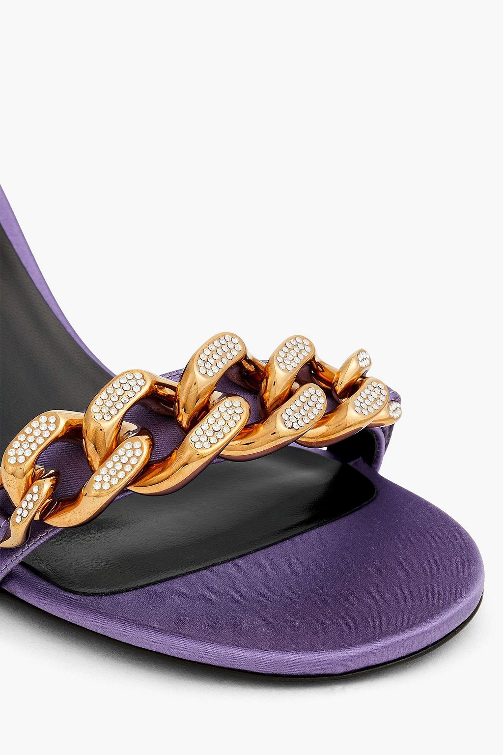 VERSACE حذاء ميول من الساتان بنمط مزركش