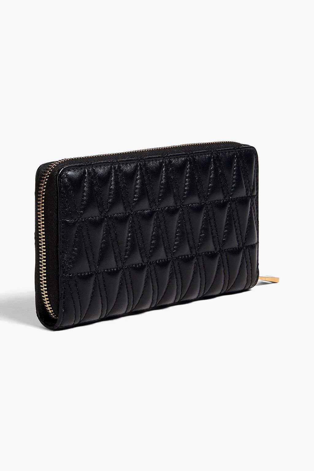 VERSACE Quilted leather continental wallet
