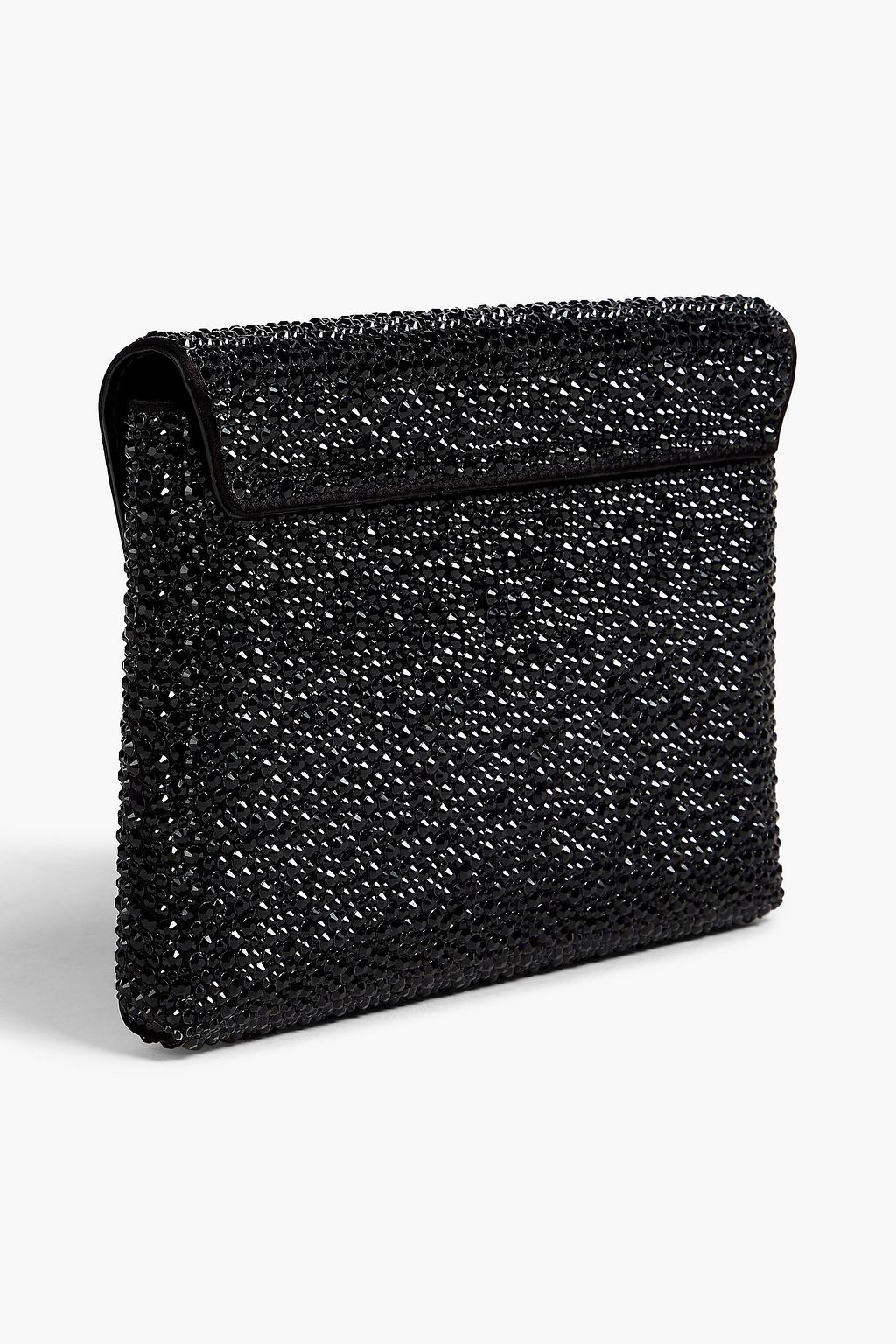 VERSACE La Medusa crystal-embellished satin envelope clutch