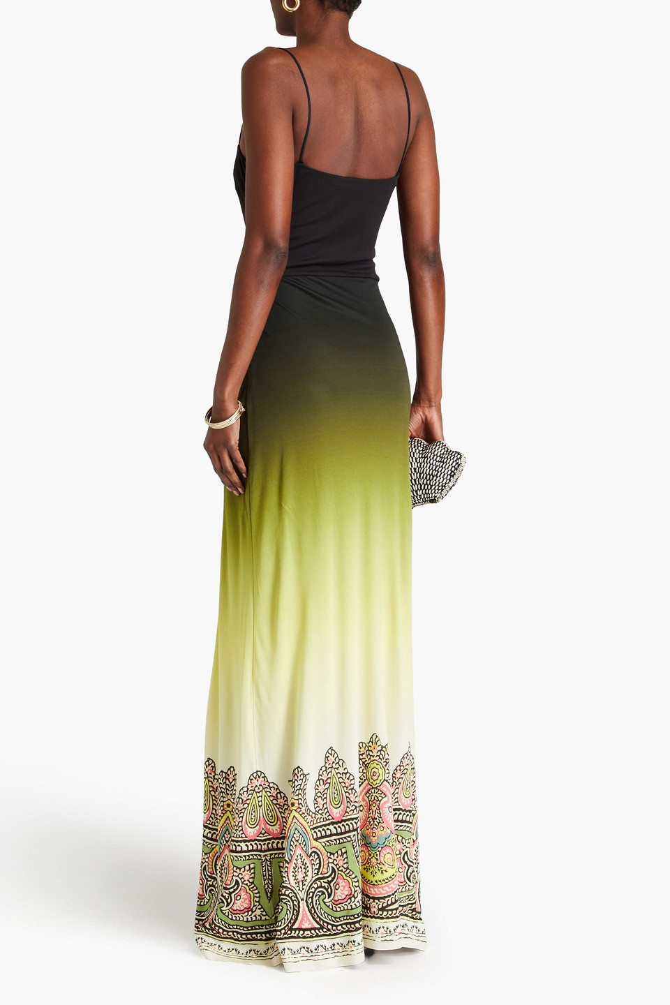 ETRO PRINTED JERSEY MAXI DRESS