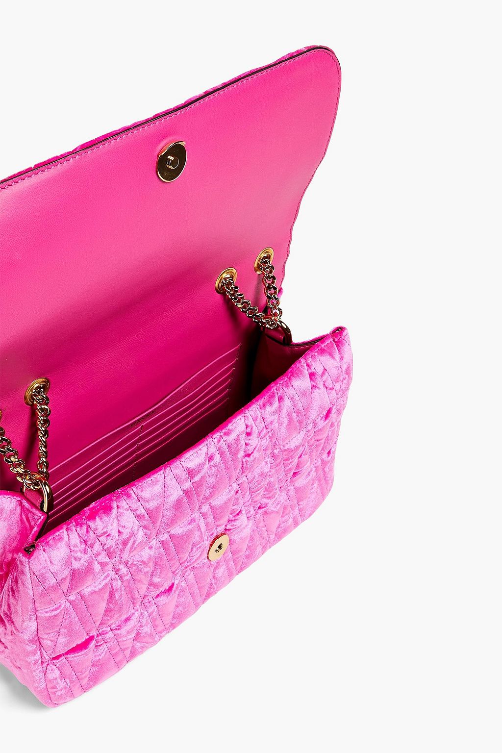 VERSACE حقيبة كتف مبطّنة من المخمل