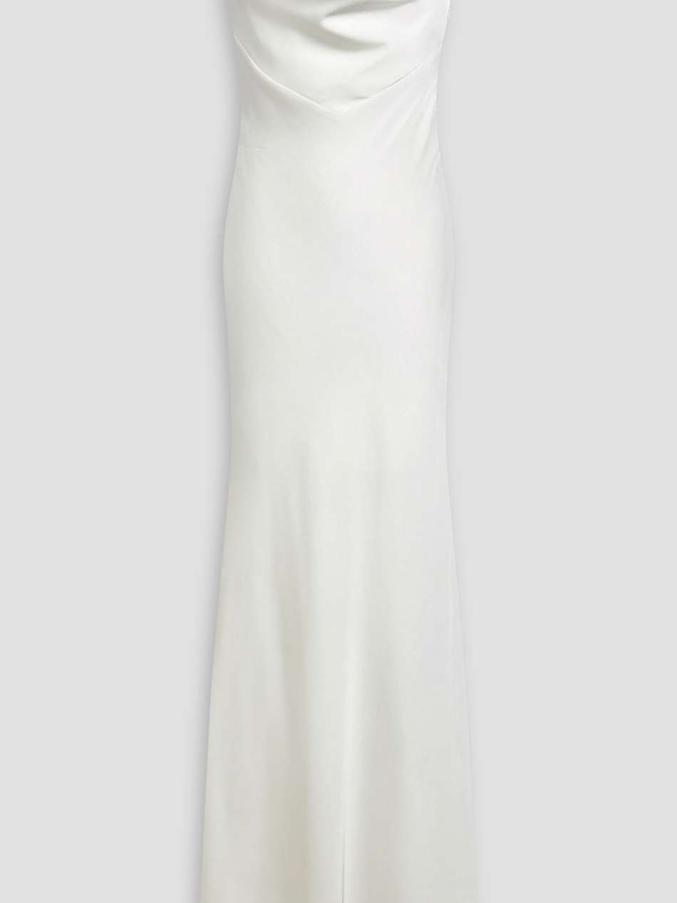 paloma draped satin gown