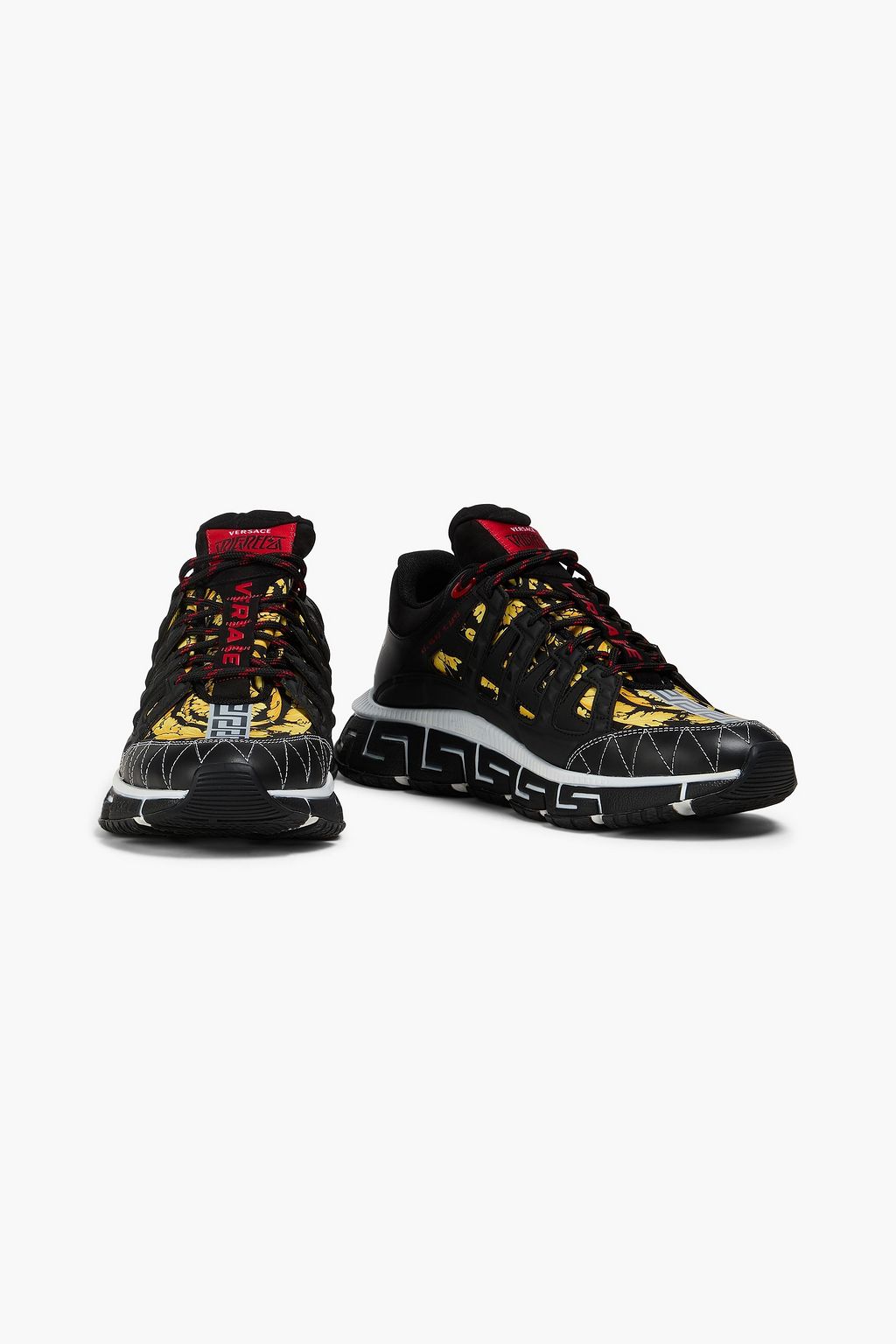 VERSACE 프린트 쉘 스니커즈