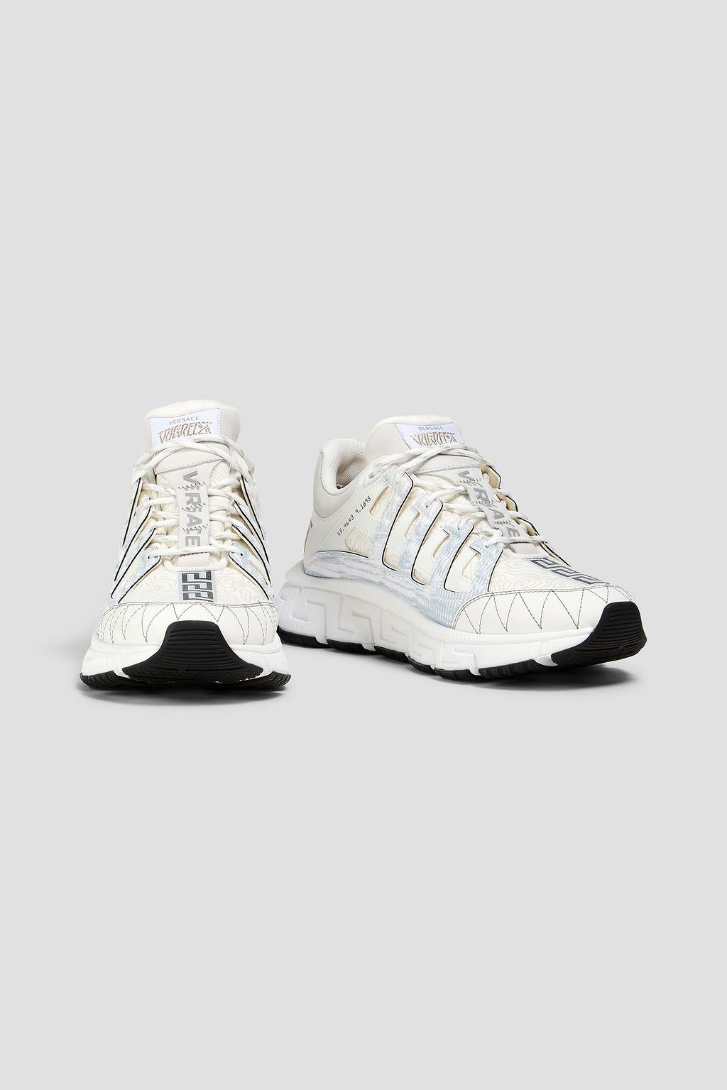 VERSACE Trigreca printed shell sneakers