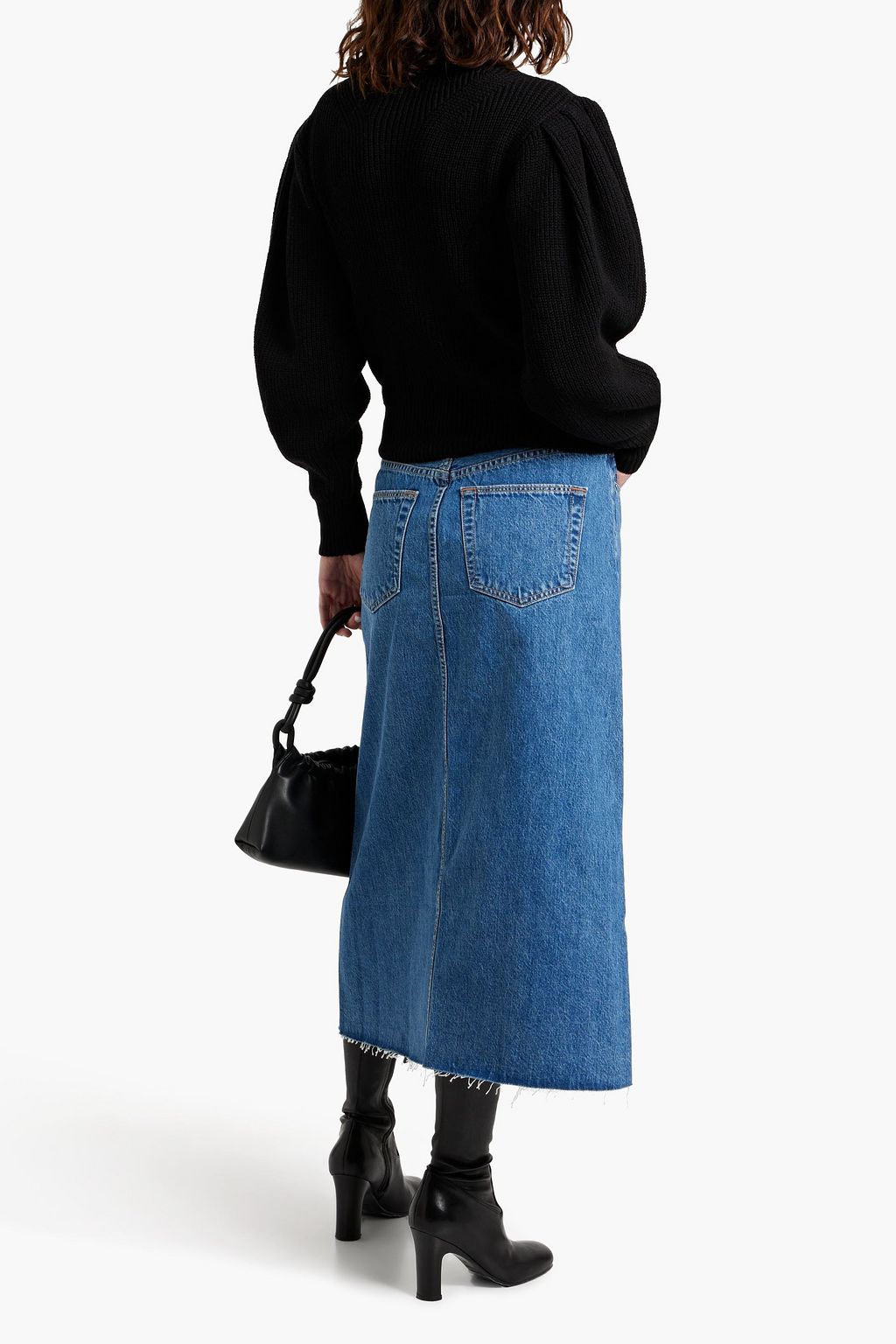 SLVRLAKE Denim midi skirt
