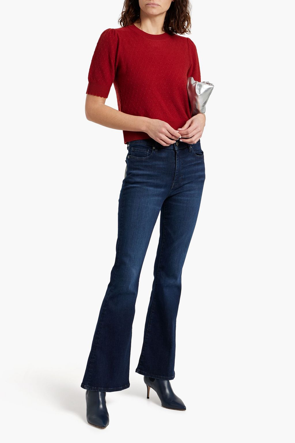 FRAME Le Pixie high-rise flared jeans