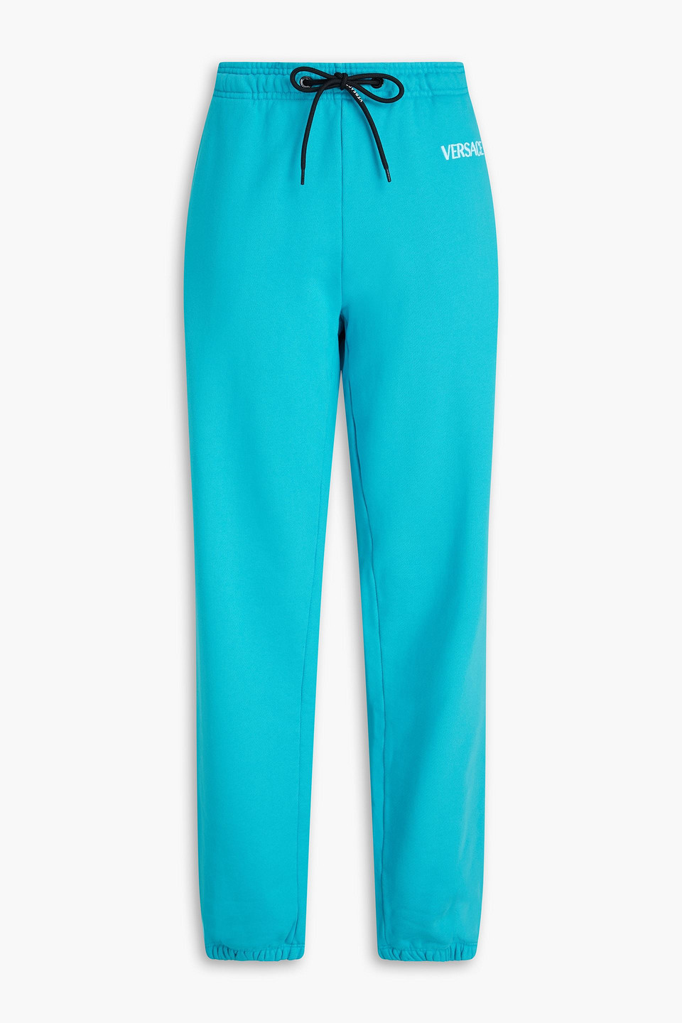Versace - French cotton-terry track pants - Blue - IT 38