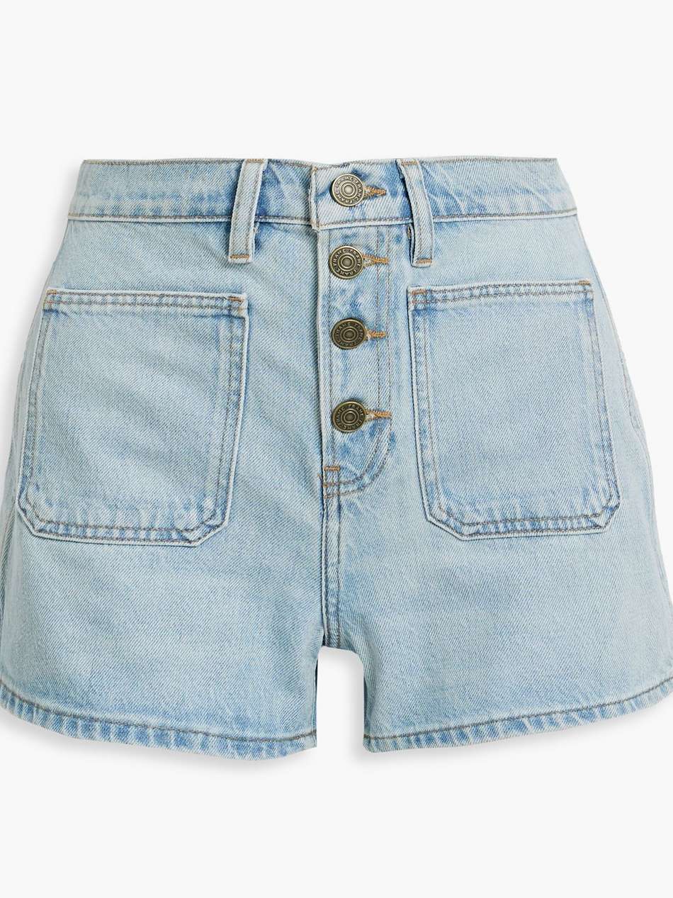 bardot denim shorts
