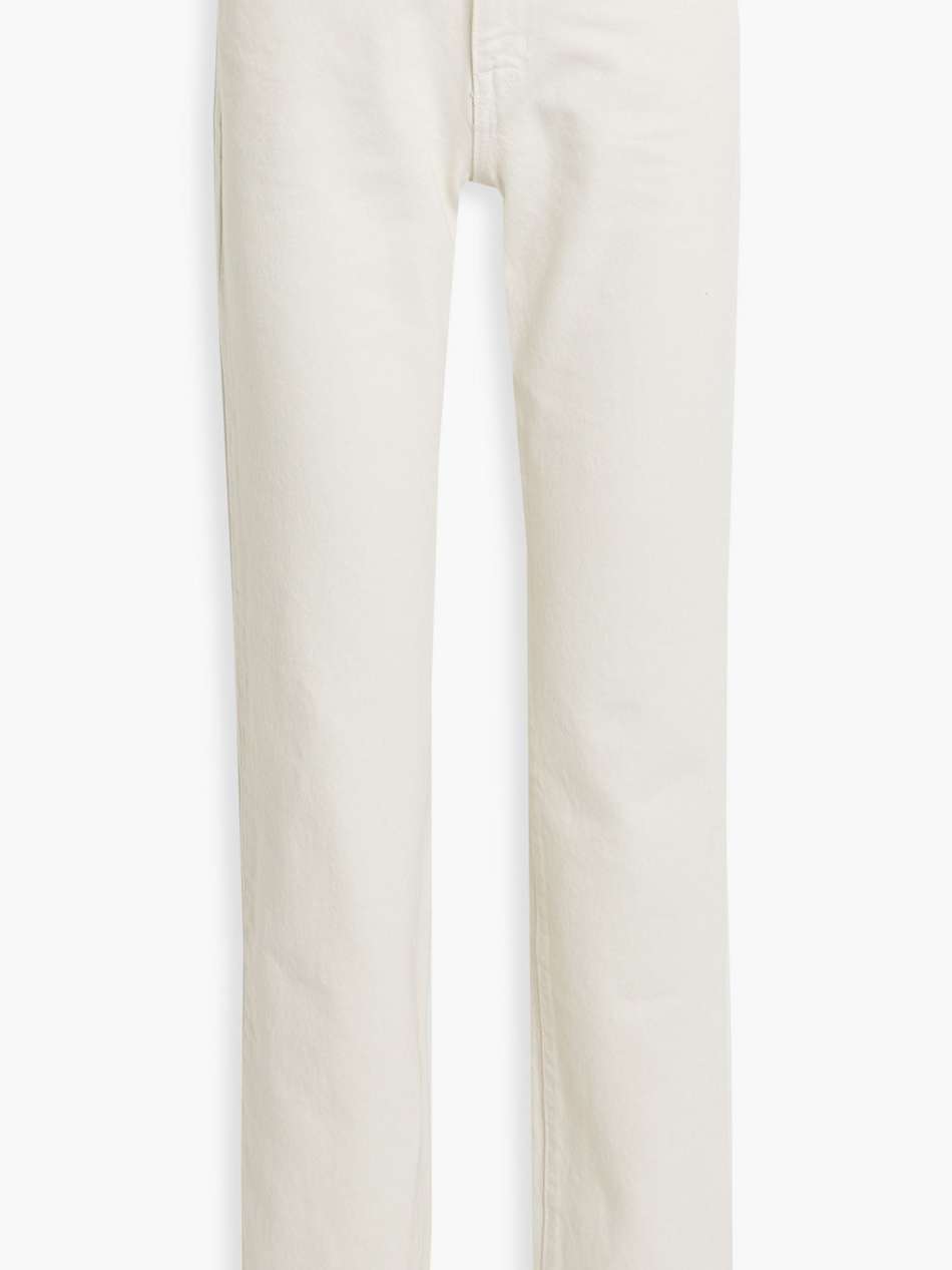high-rise straight-leg jeans