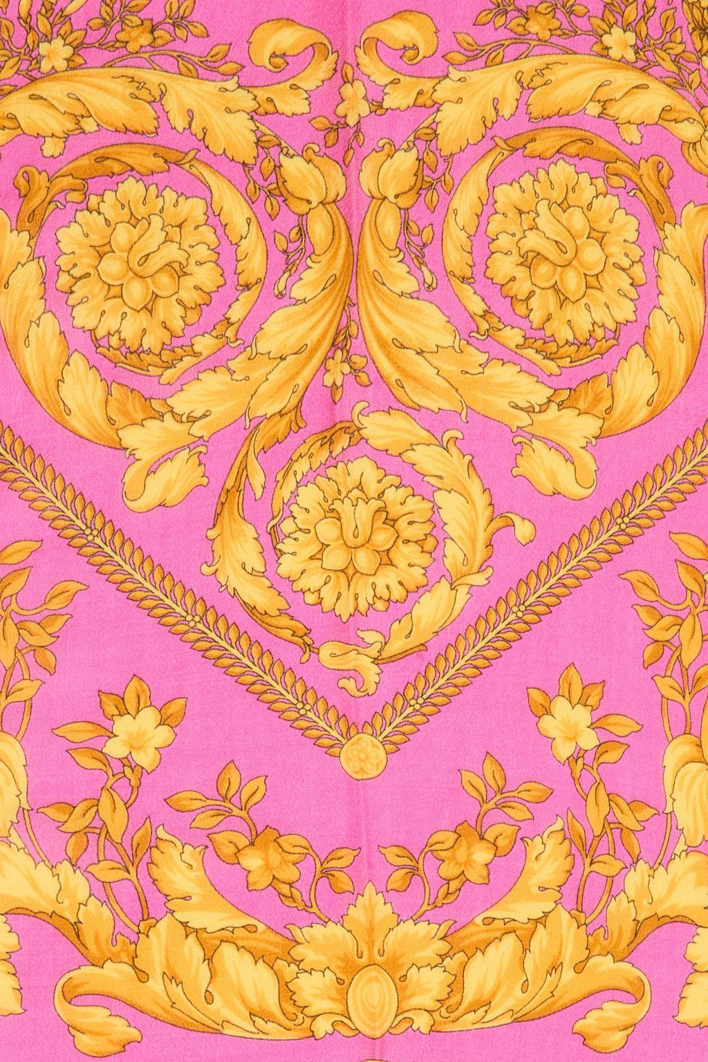 VERSACE Bedruckter Schal aus einer Seiden-, Woll-Kaschmirmischung