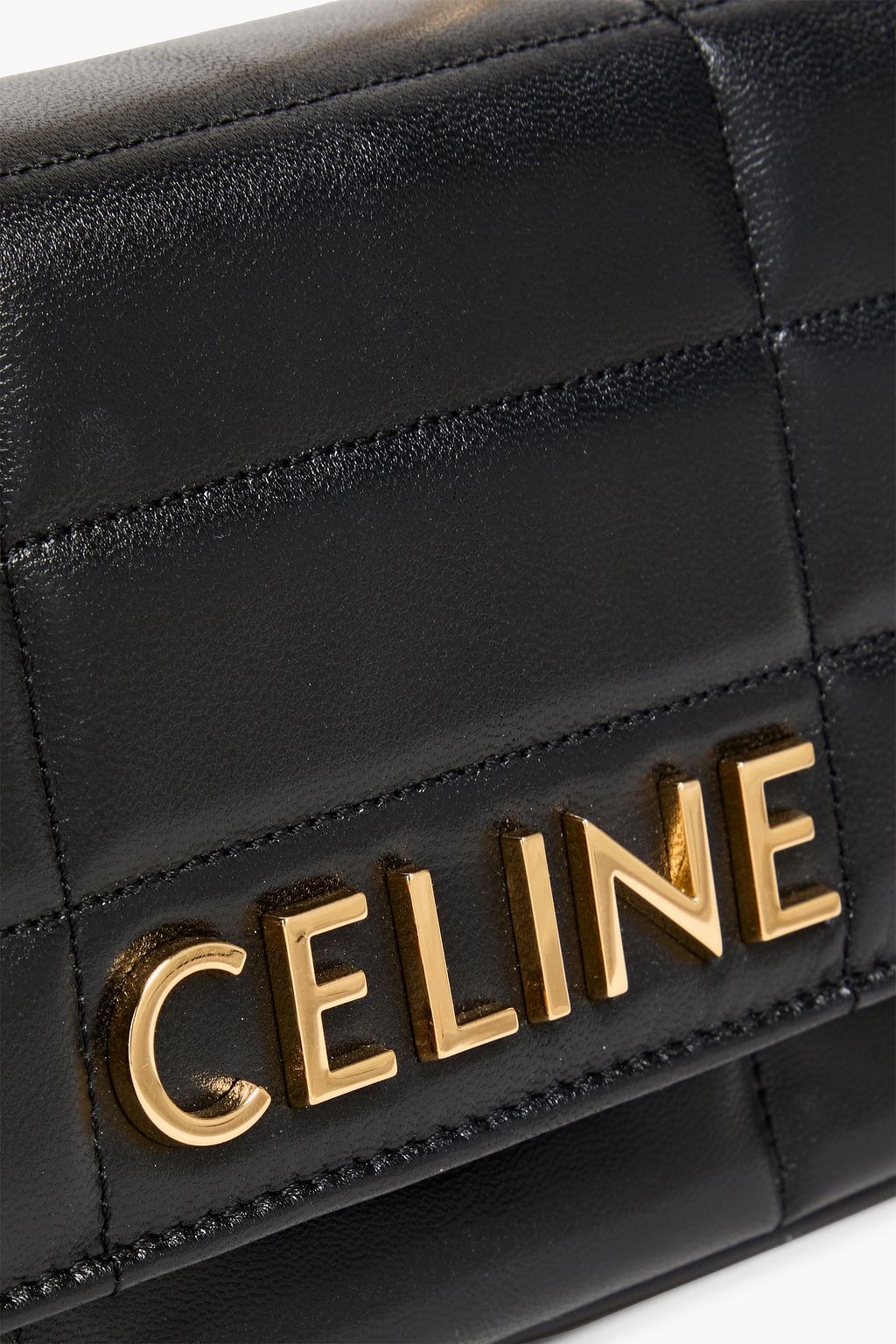 CELINE Quilted leather shoulder bag