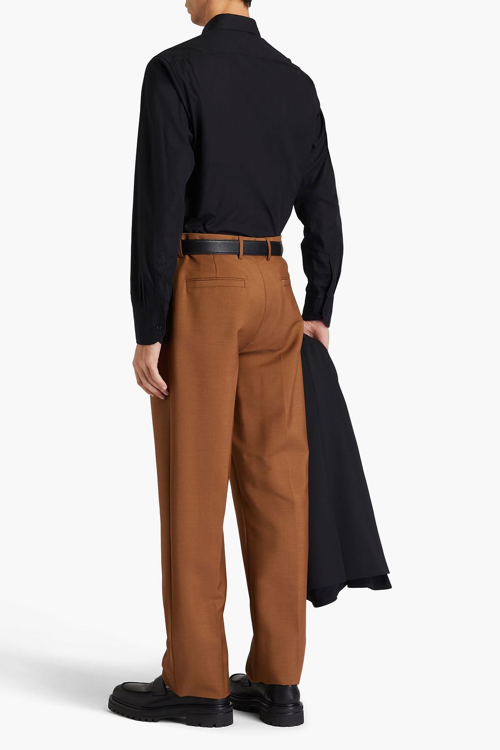 VERSACE Mohair and wool-blend pants