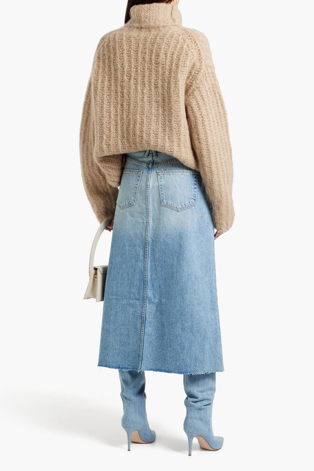 SLVRLAKE Denim midi skirt