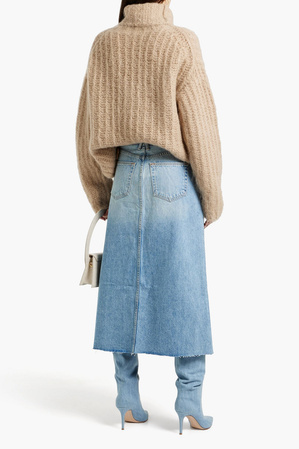 SLVRLAKE DENIM MIDI SKIRT