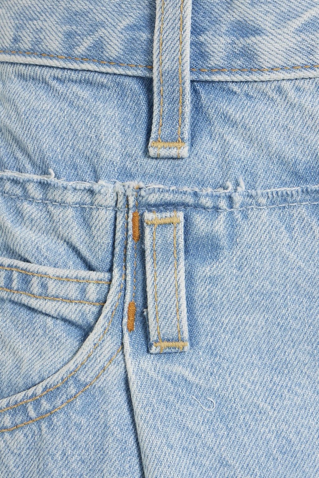 SLVRLAKE Re-worked high-rise wide-leg jeans