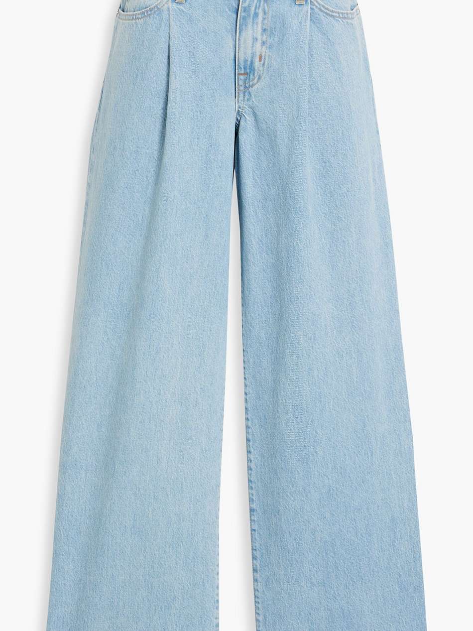 re-worked high-rise wide-leg jeans