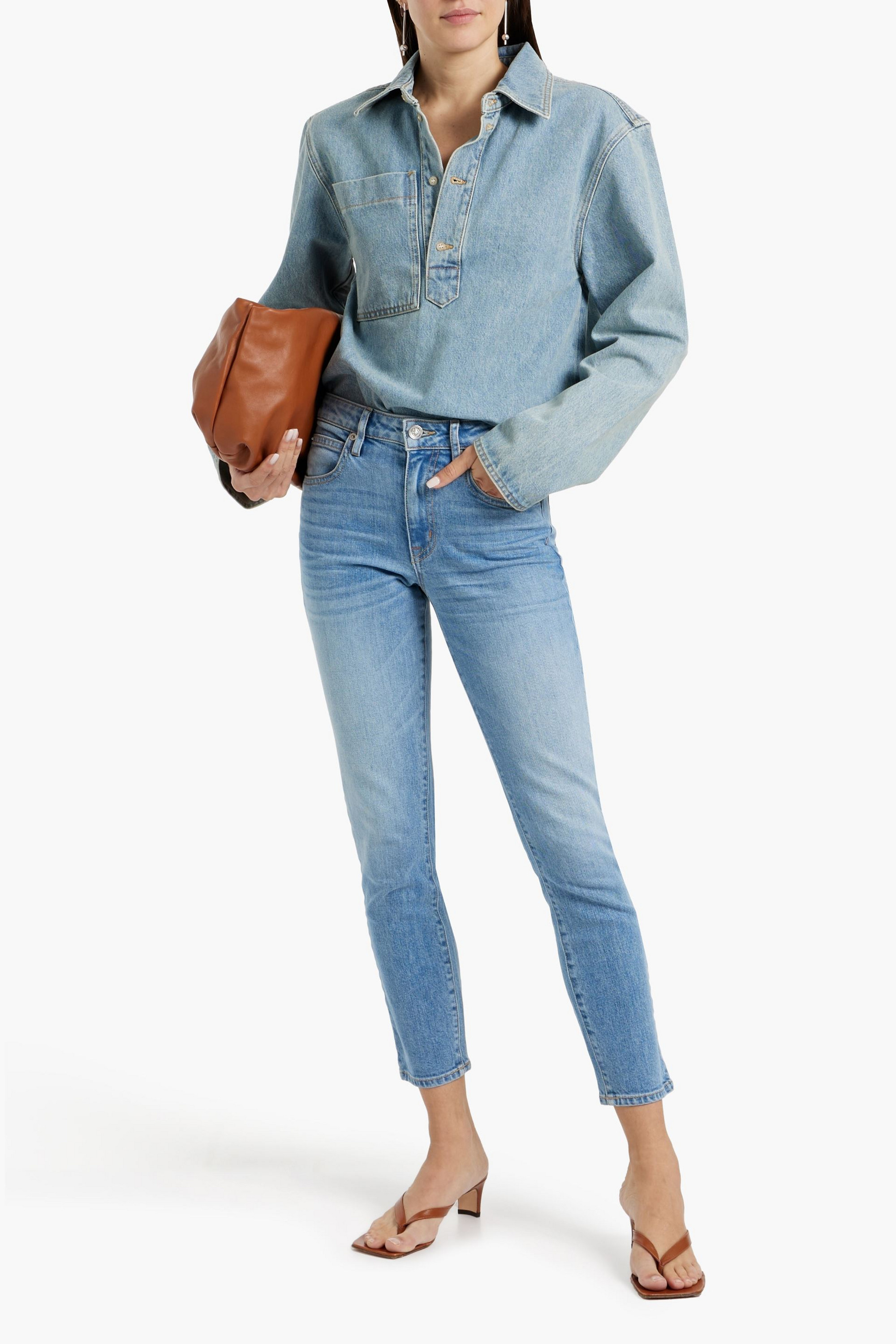 SLVRLAKE Lou Lou cropped mid-rise slim-leg jeans