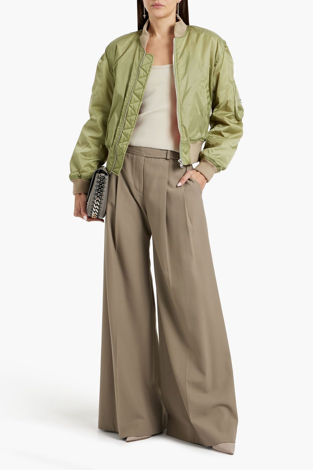 VICTORIA BECKHAM Shell bomber jacket