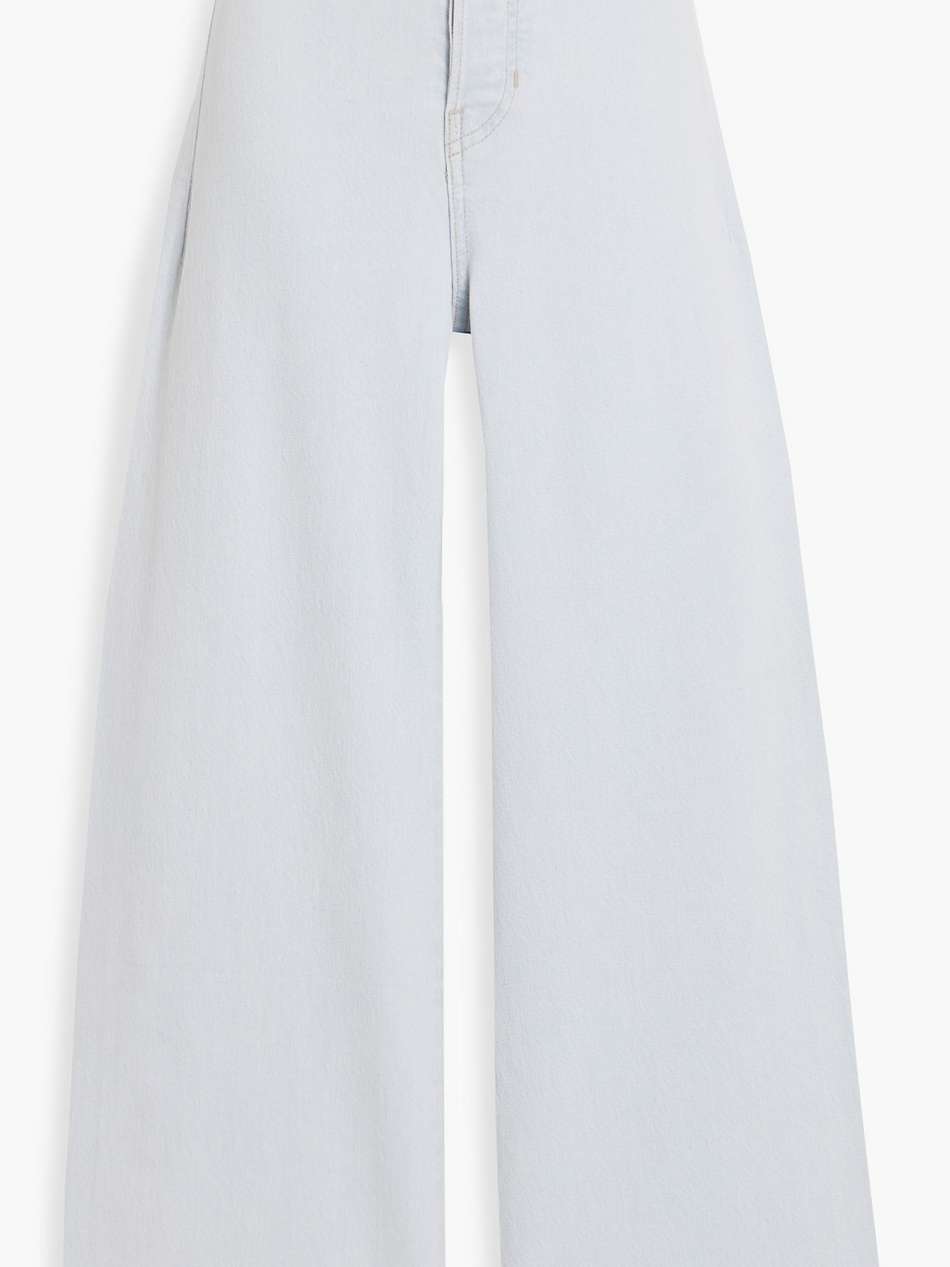 grant braid-trimmed high-rise wide-leg jeans