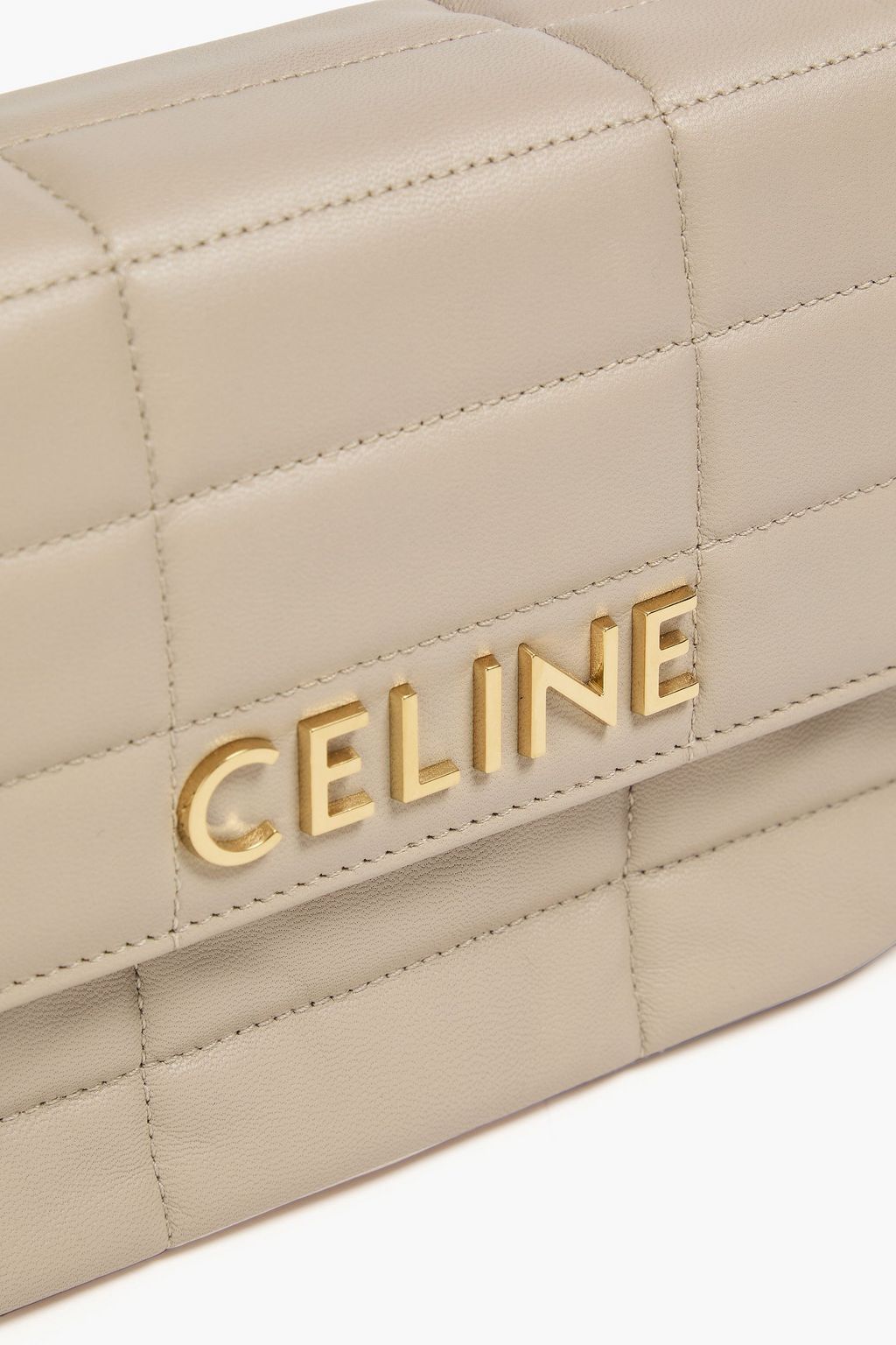 CELINE Quilted leather shoulder bag