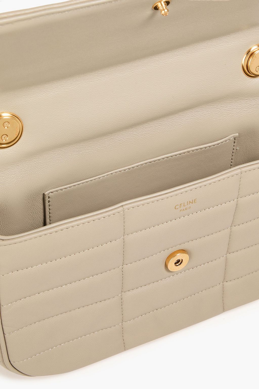 CELINE Quilted leather shoulder bag