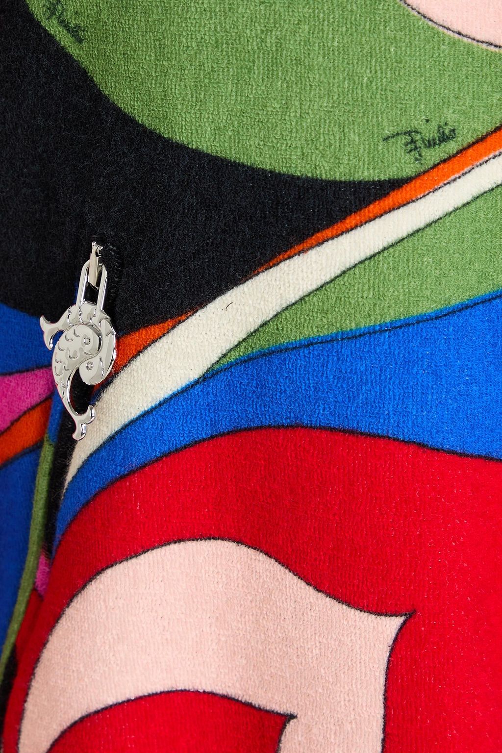 PUCCI Printed cotton-blend terry bomber jacket