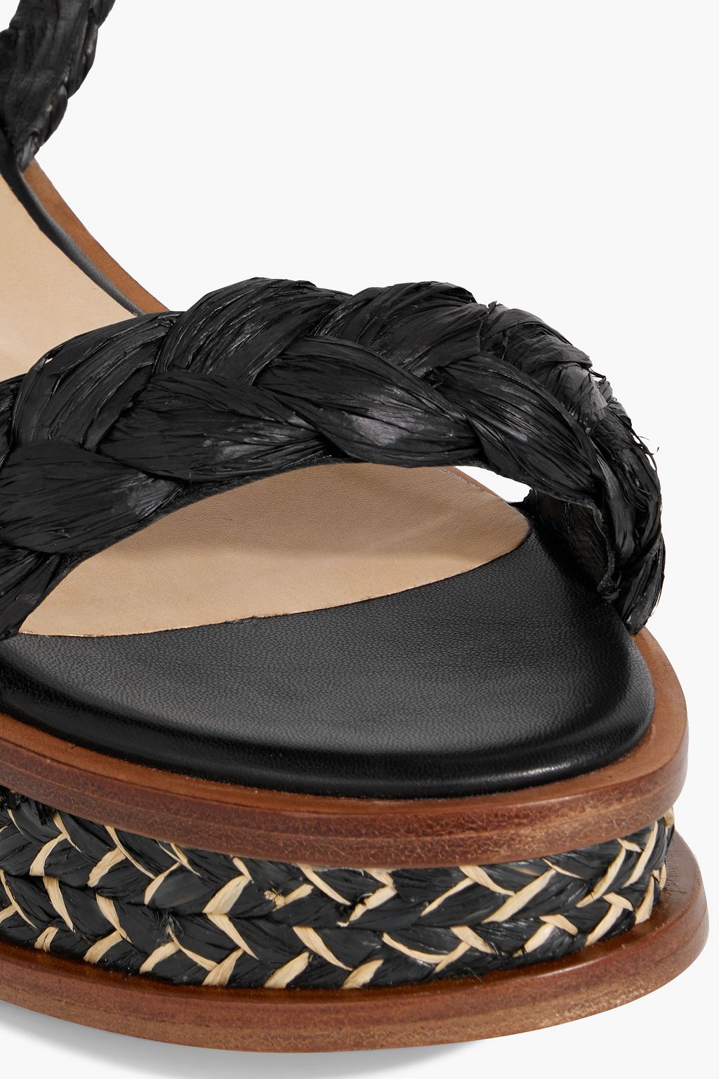 GABRIELA HEARST X CLERGERIE Michael braided raffia platform sandals