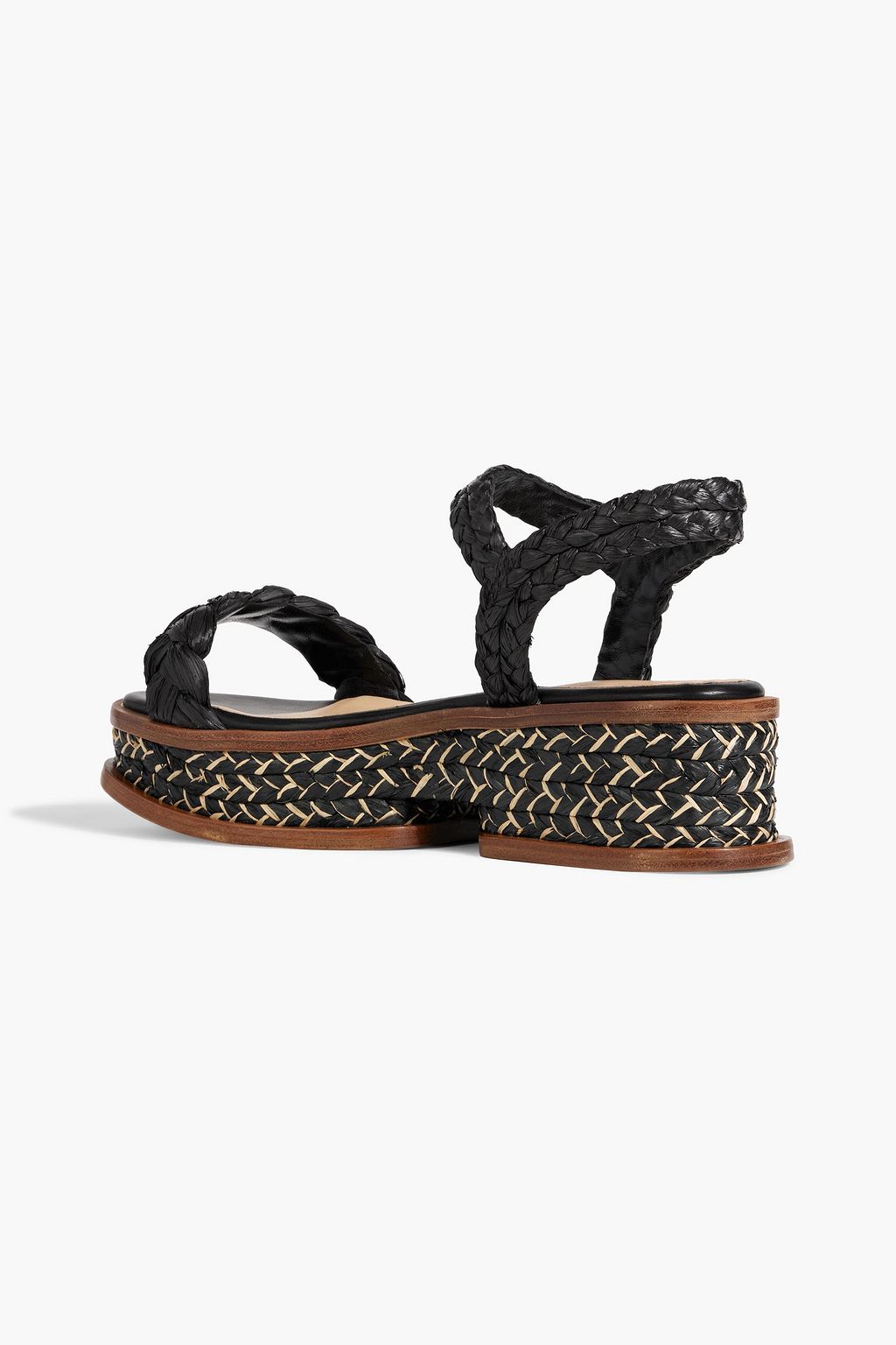 GABRIELA HEARST X CLERGERIE Michael braided raffia platform sandals