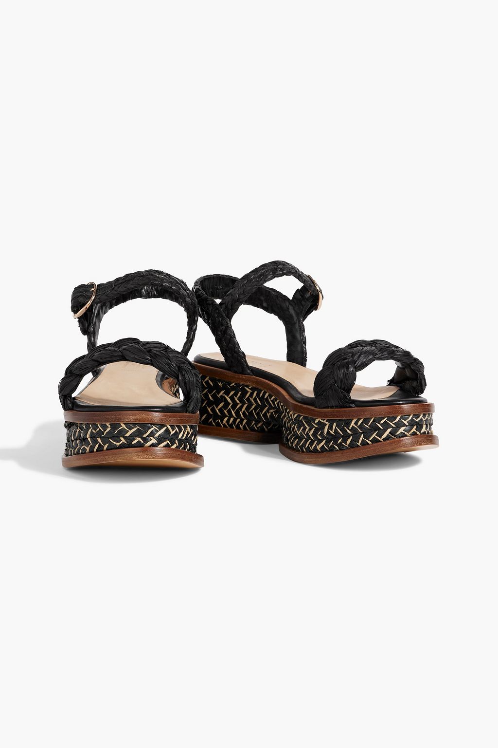 GABRIELA HEARST X CLERGERIE Michael braided raffia platform sandals